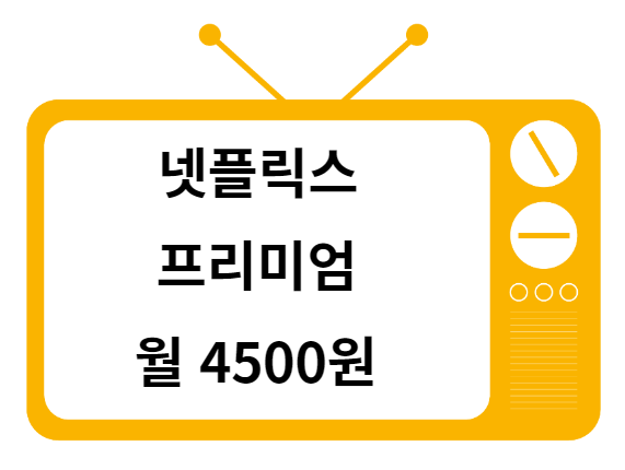 넷플릭스프리미엄4500원