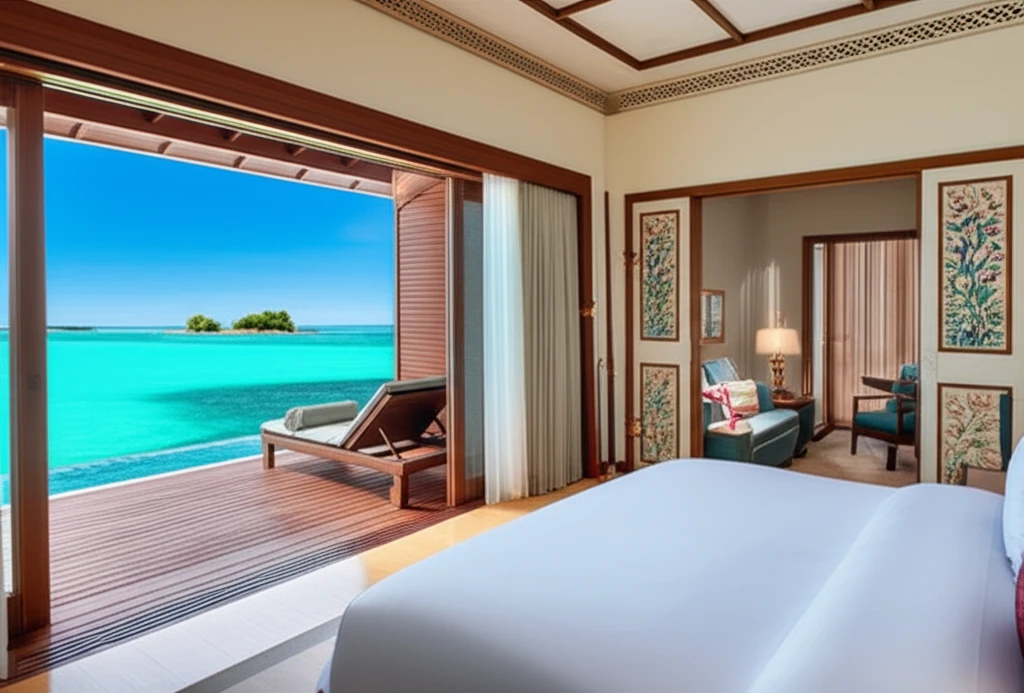 파통비치 리조트의 모던한 객실 인테리어